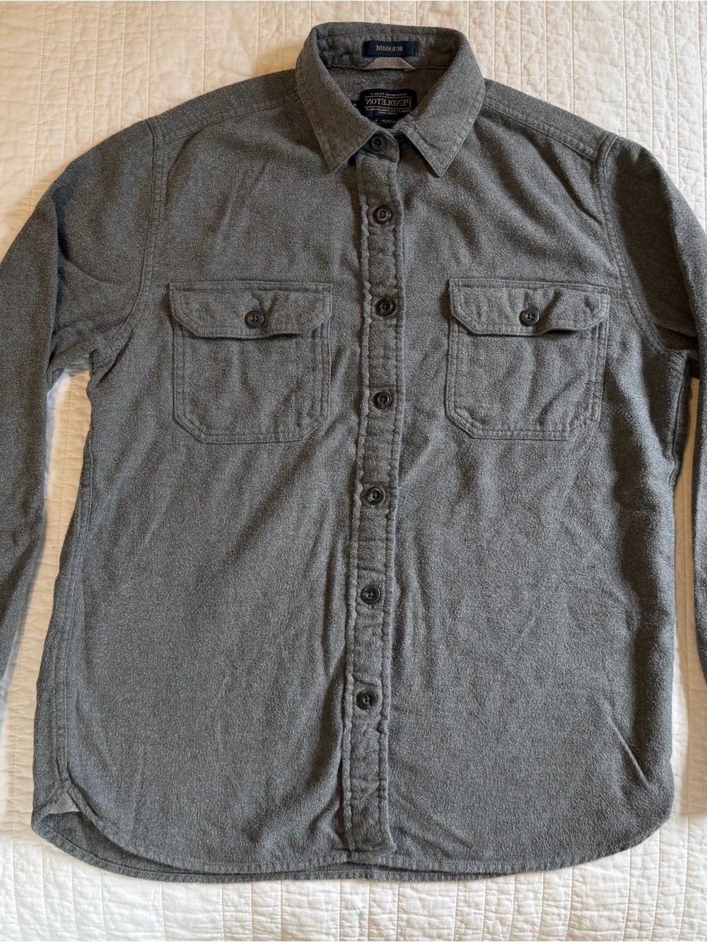 Pendleton Gray Button-Up Shirt